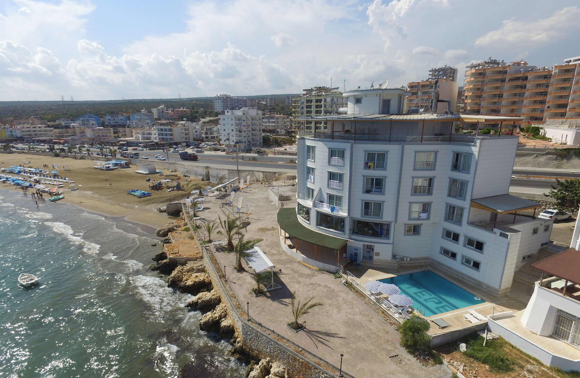 Tepe Beach Hotel Kızkalesi Exterior foto